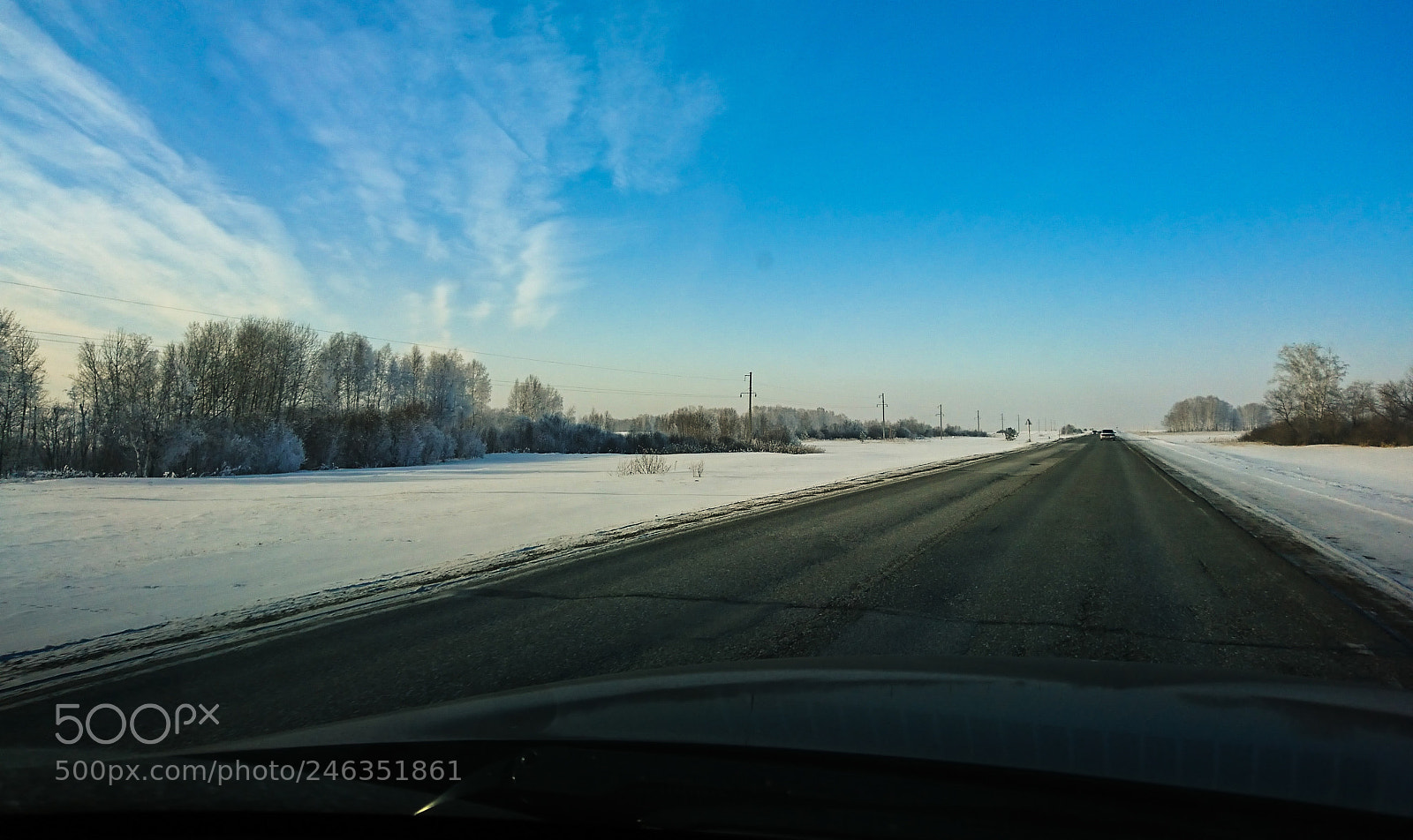 Sony Xperia XZ sample photo. Winter road photography