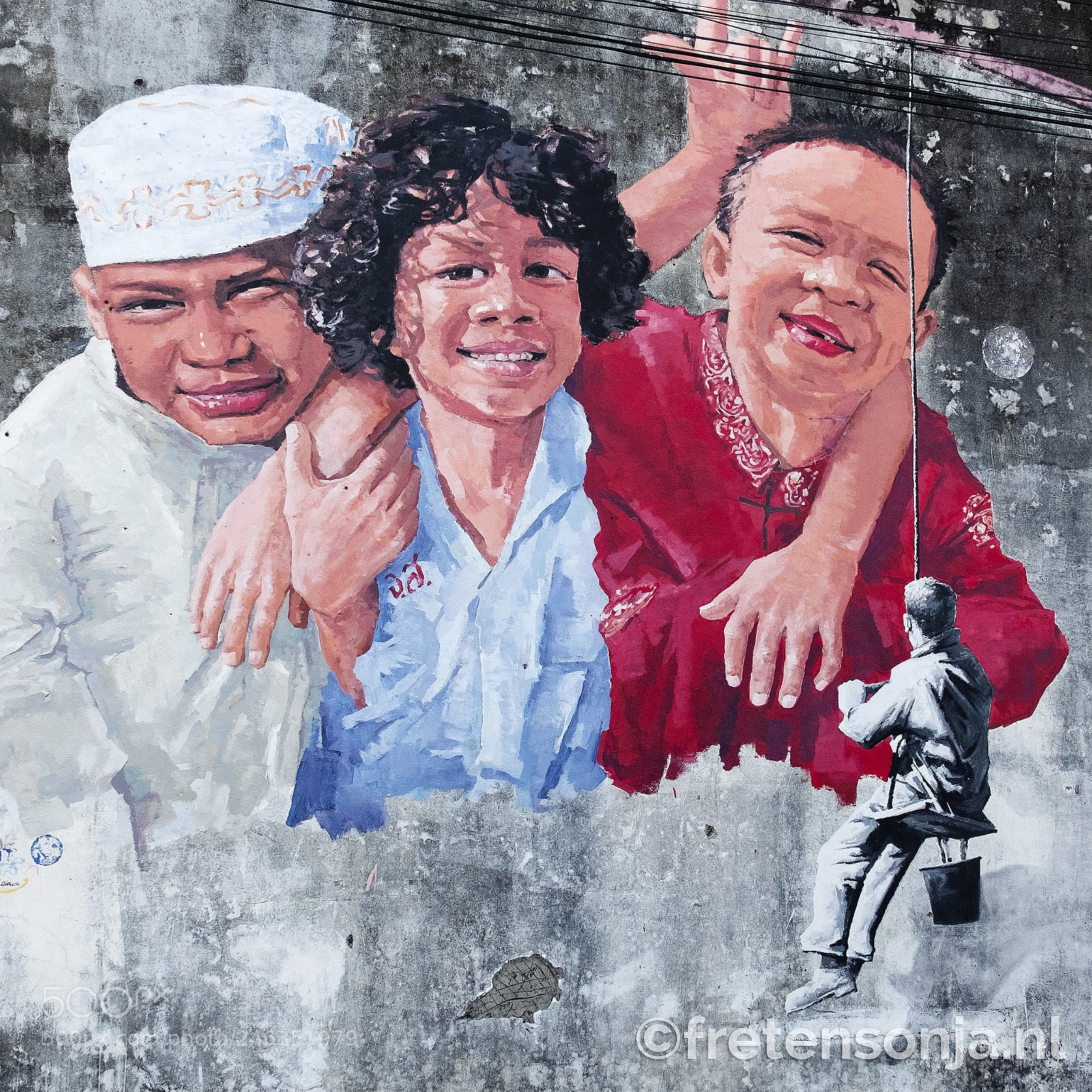 Fujifilm X30 sample photo. Street art in songkhla photography
