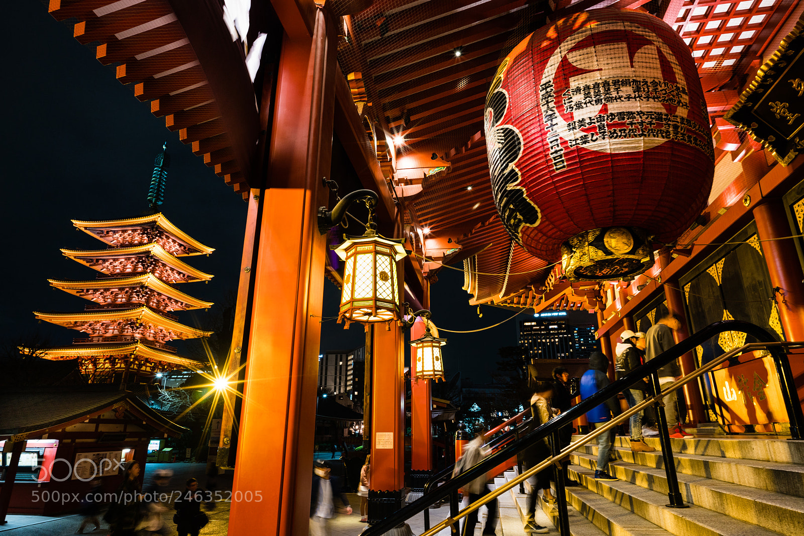 Sony a7R II sample photo. 金龍山浅草寺 at night photography