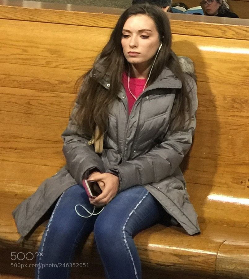 Apple iPhone 6 Plus sample photo. Waiting for a train photography