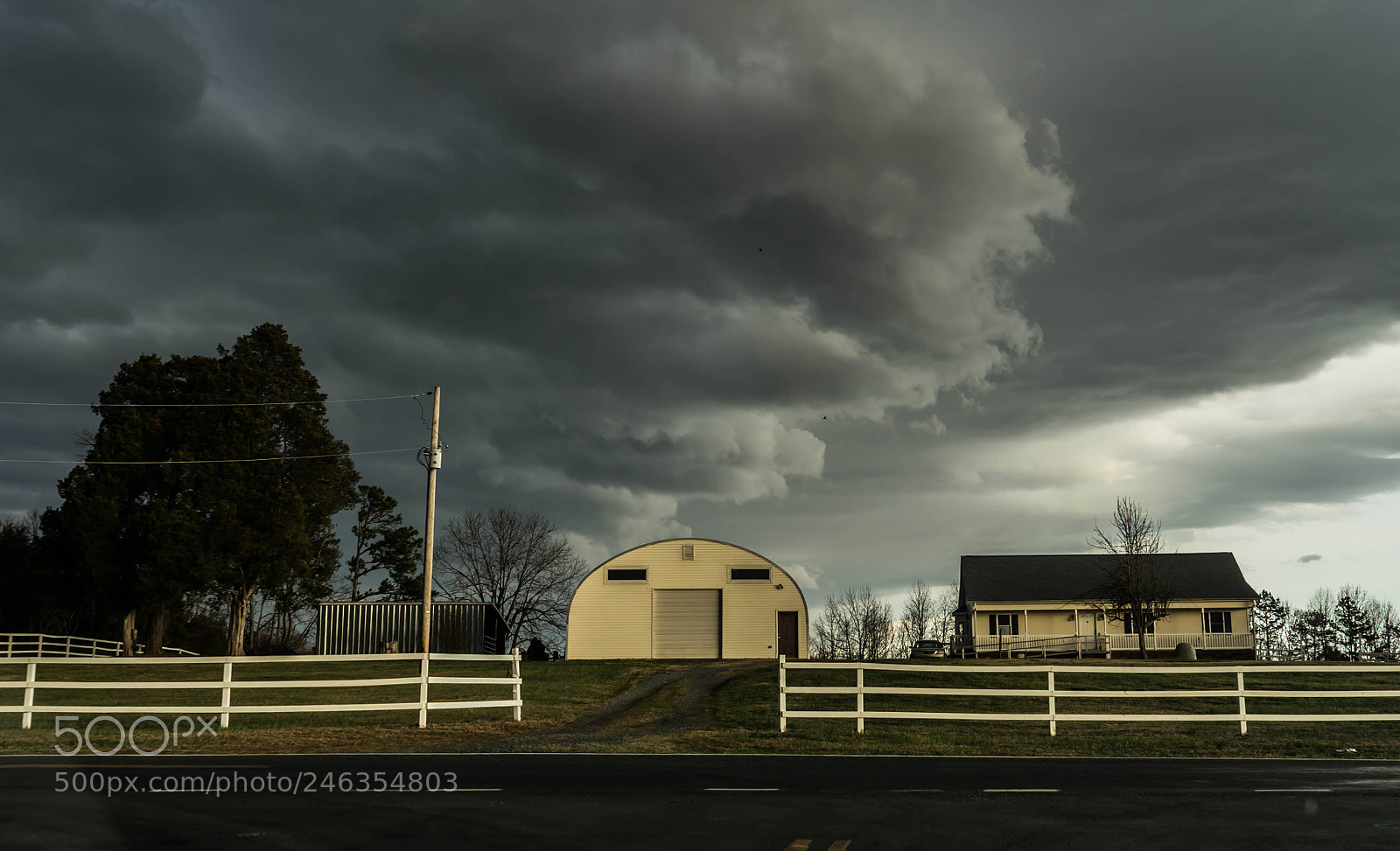 Sony a7 II sample photo. Storm over the farm photography