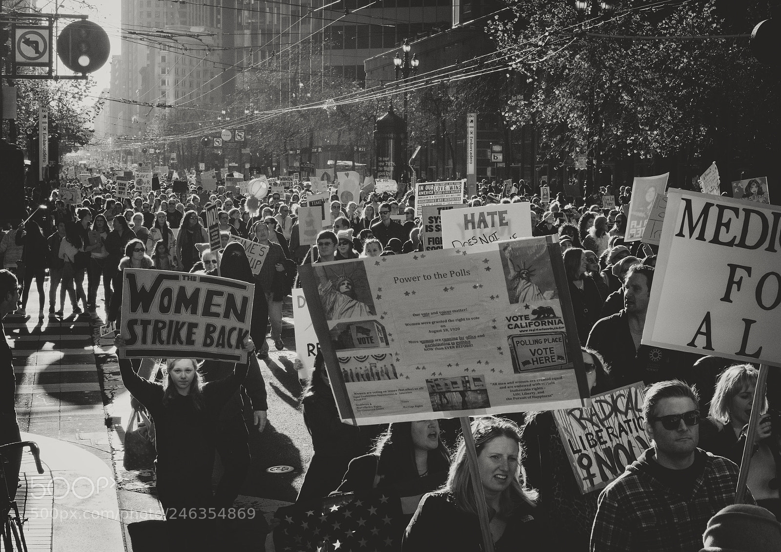 Canon EOS 6D Mark II sample photo. 2018 women's march photography