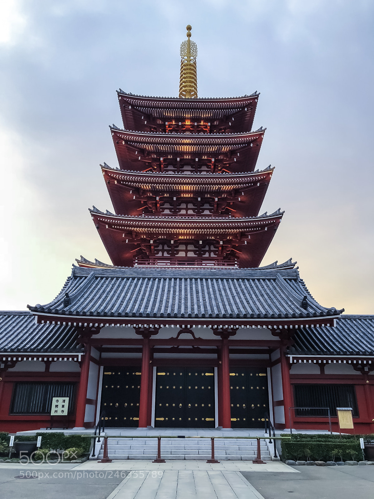 Apple iPhone 8 Plus sample photo. 5 storey pagoda @ sensoji temple photography