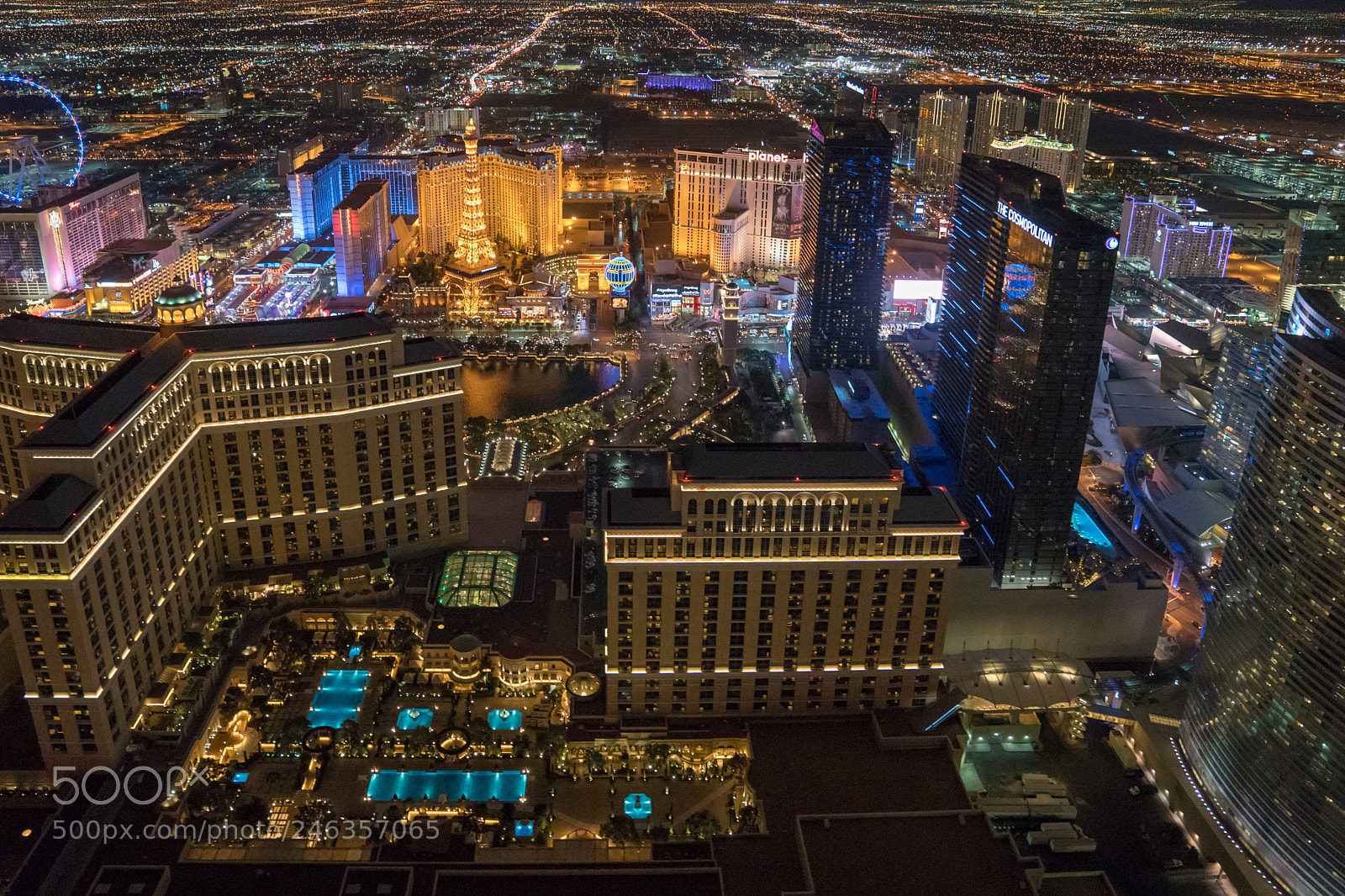 Sony a9 sample photo. The bellagio & cosmopolitan photography