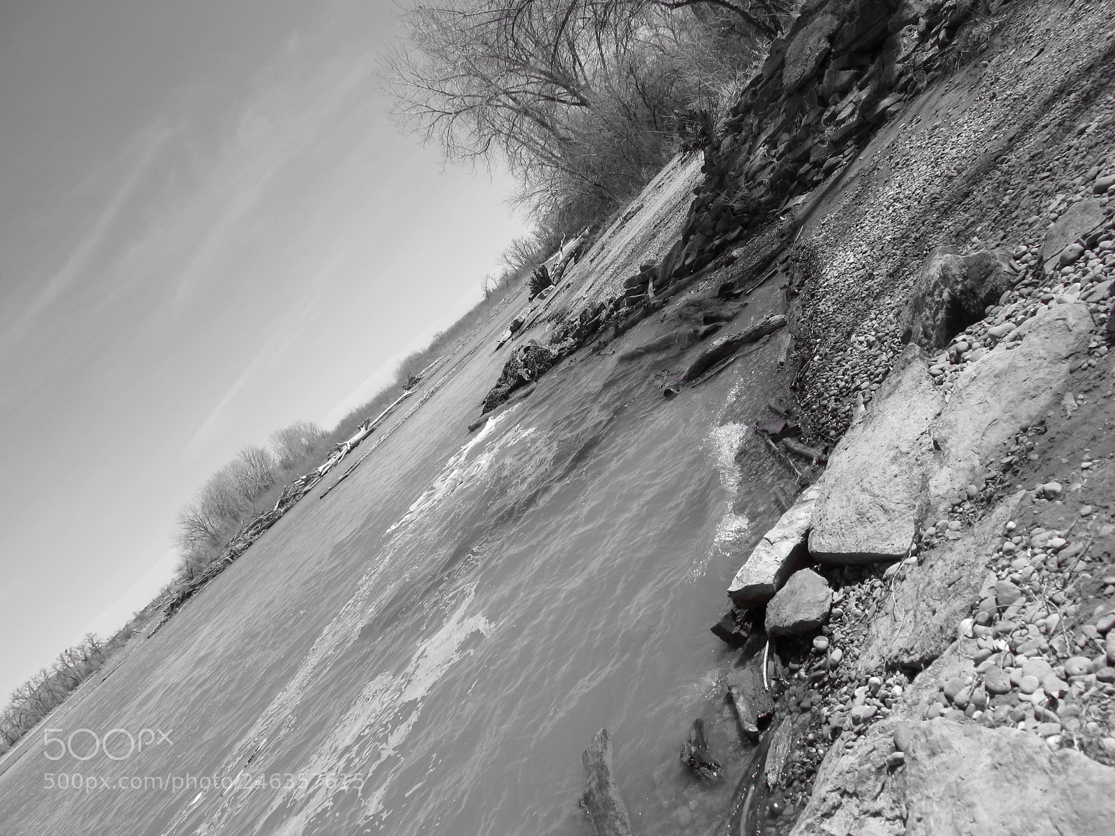 Canon PowerShot SX130 IS sample photo. Black and gray river photography