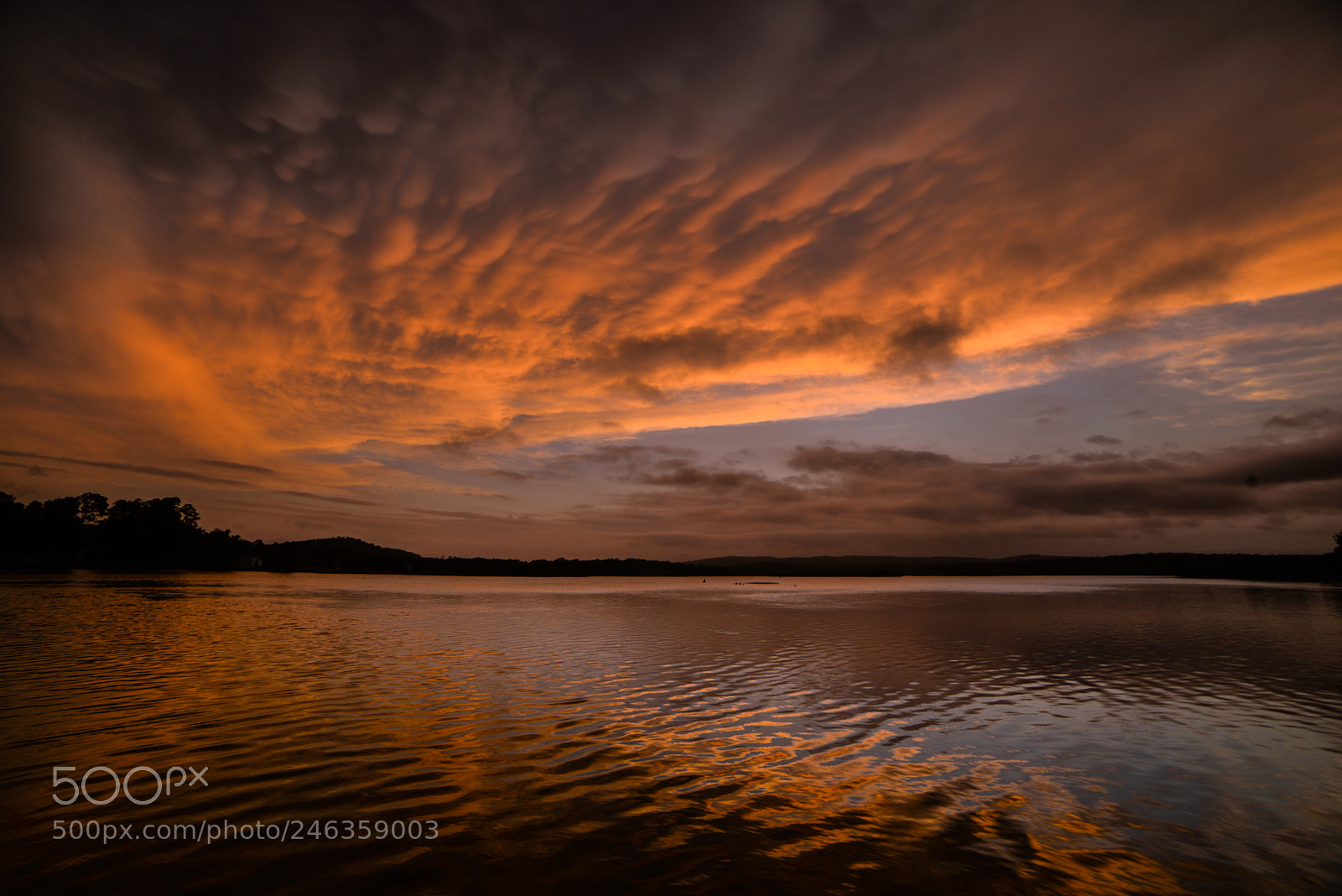 Nikon D610 sample photo. Mammatus clouds on sunset photography