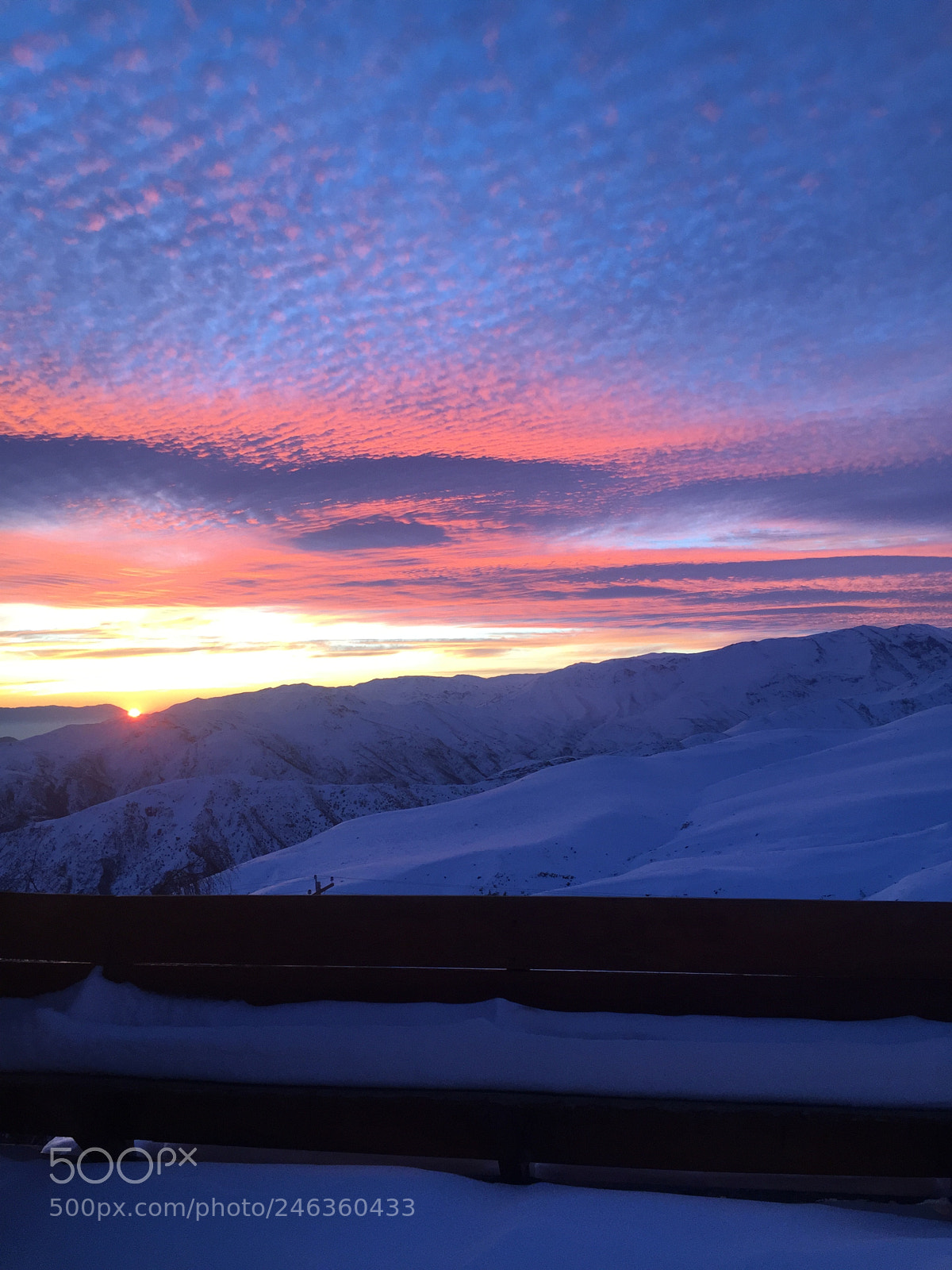 Apple iPhone 6 sample photo. Sundown in the andes photography