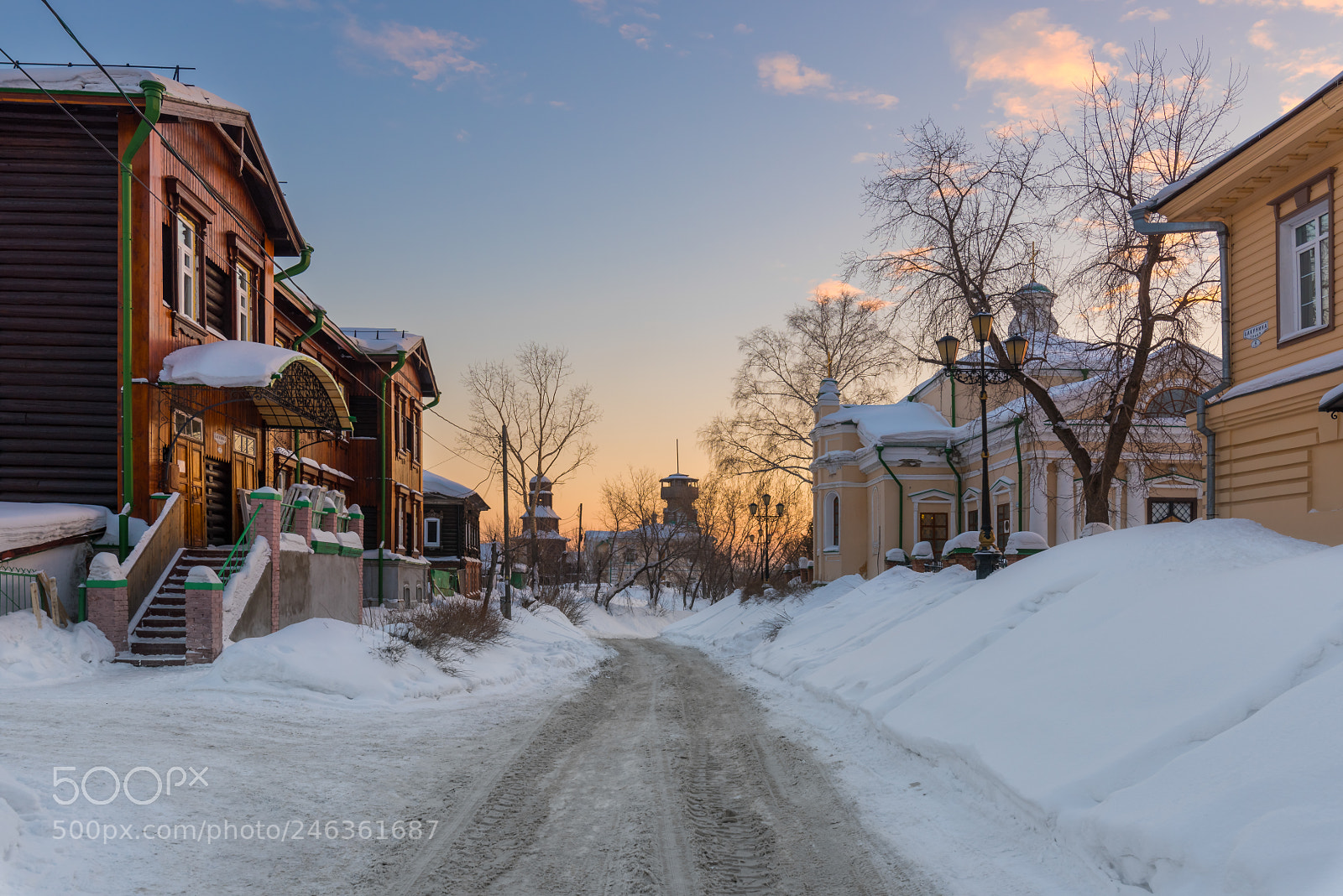 Nikon D810 sample photo. Old siberian town photography