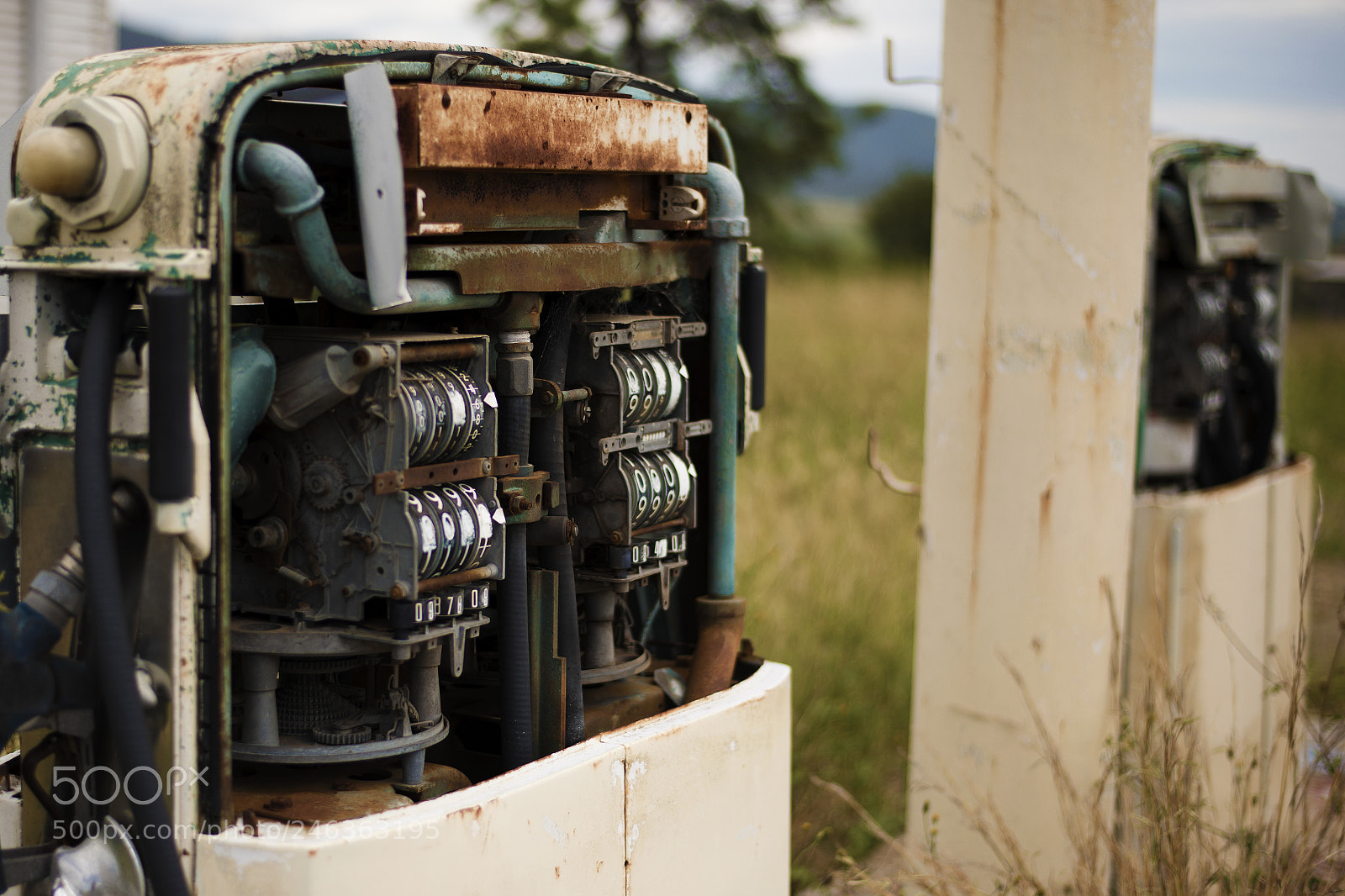 Nikon D800 sample photo. Old rustic fuel pump photography