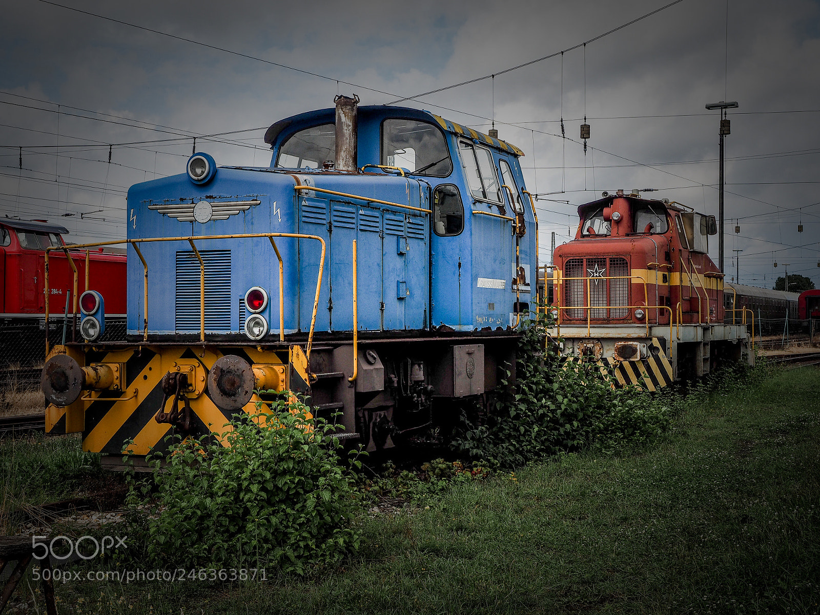 Olympus OM-D E-M1 sample photo. Rangierlok photography