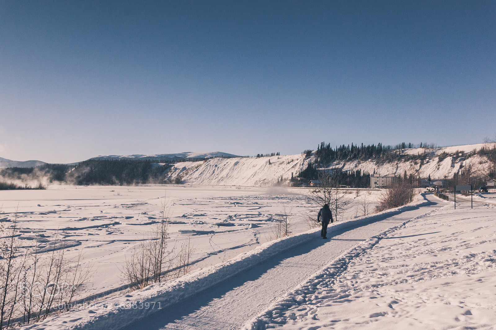 Canon EOS 500D (EOS Rebel T1i / EOS Kiss X3) sample photo. Exploring yukon s frozen photography