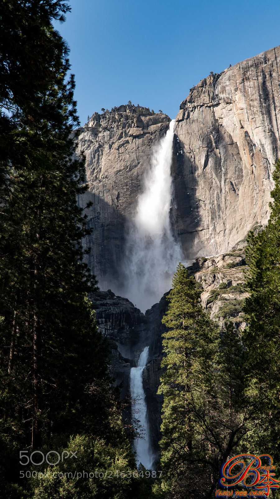 Sony a6500 sample photo. Yosemitte waterfall photography