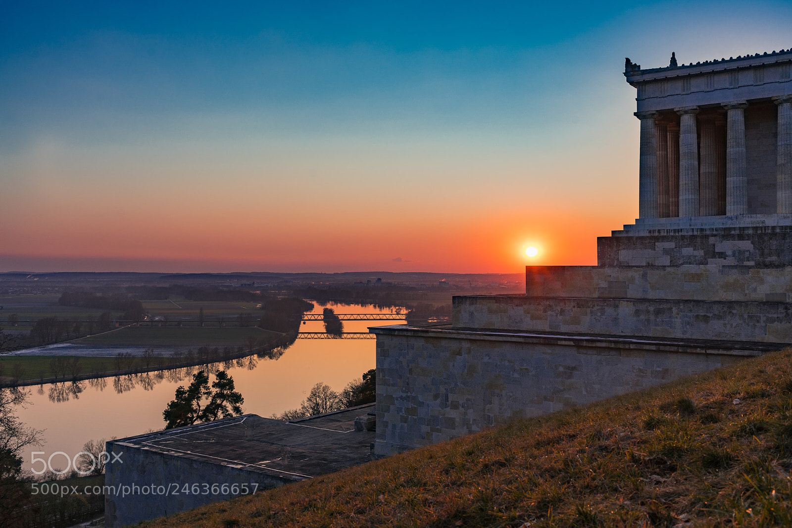 Sony a7 sample photo. Sunset over regensburg photography