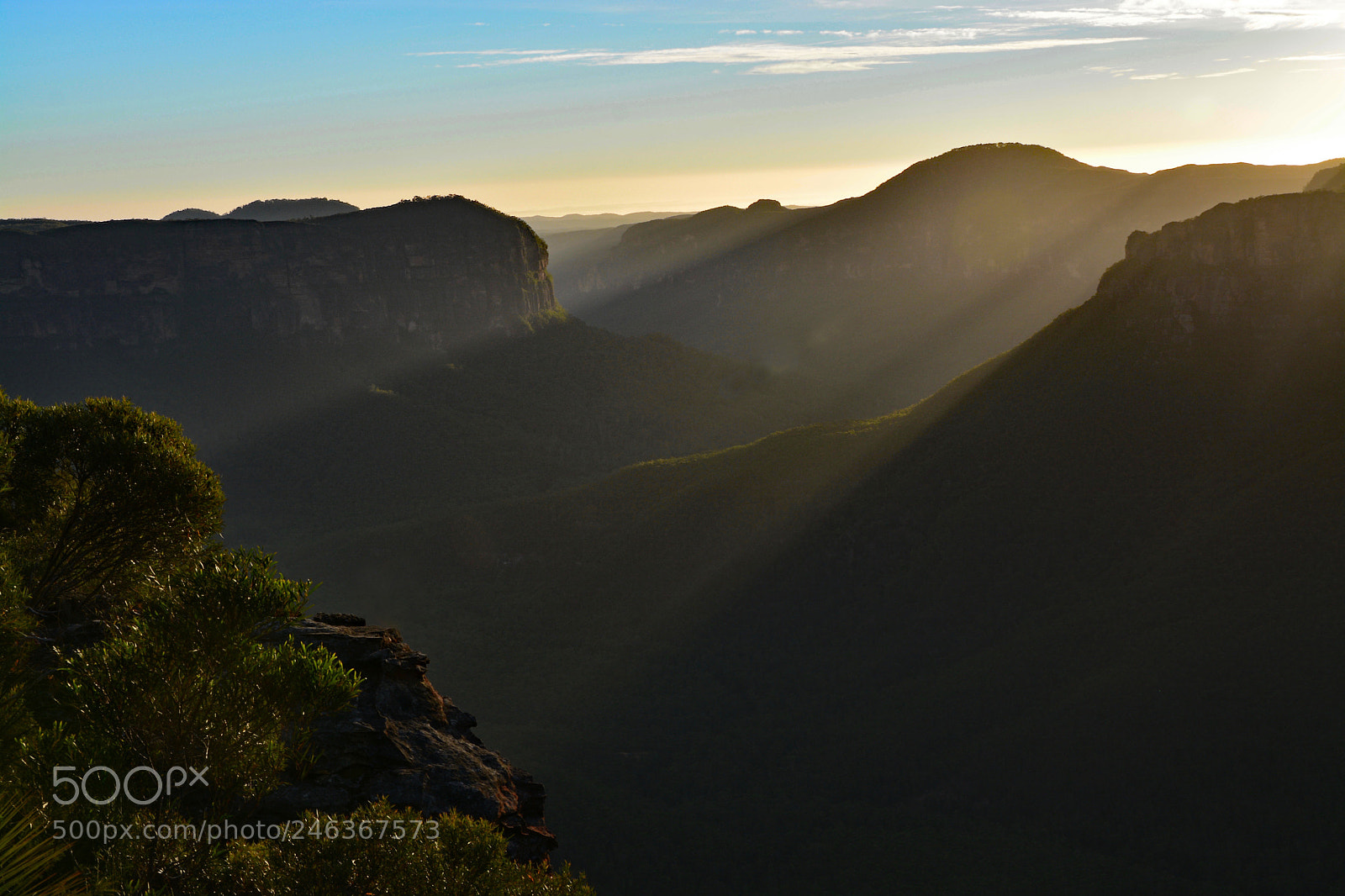 Nikon D5200 sample photo. Grose valley sunrise photography