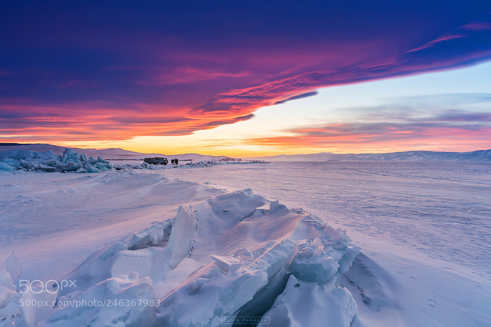 Sony a7R III sample photo. Winter landscape in sunset photography
