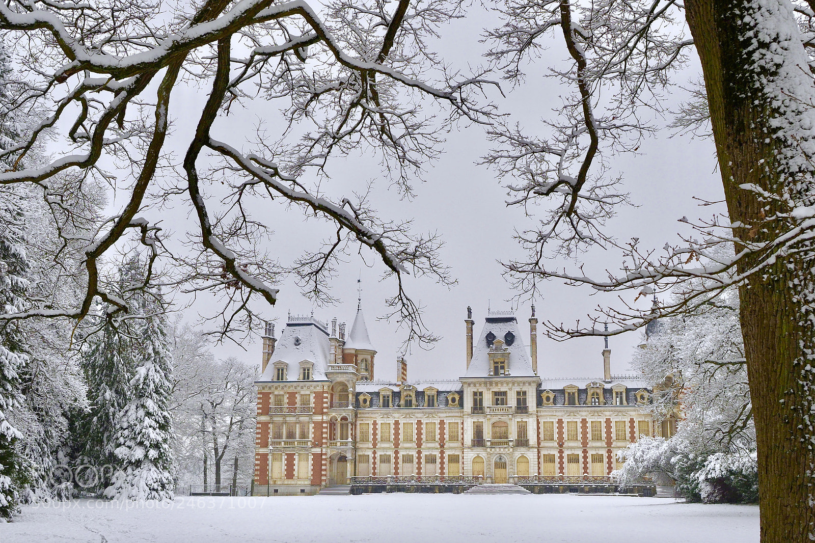 Olympus OM-D E-M1 Mark II sample photo. Castle in winter photography