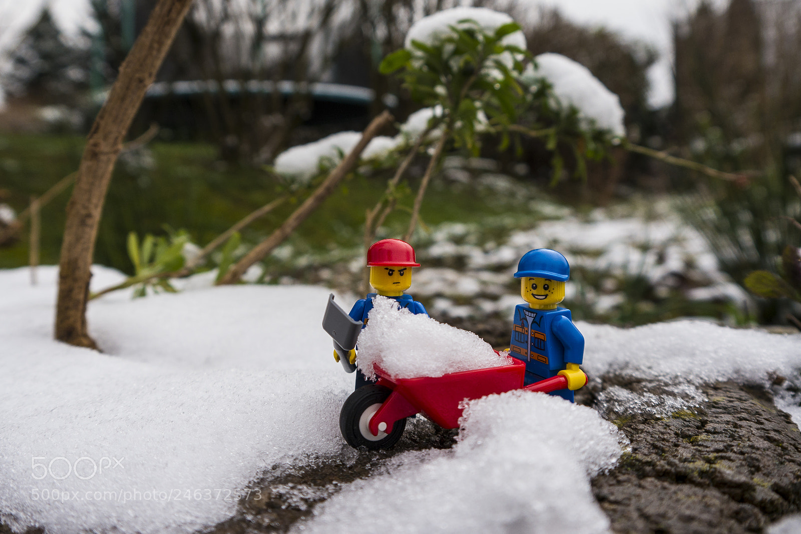 Panasonic Lumix DMC-G6 sample photo. My little snow removers. <3 photography