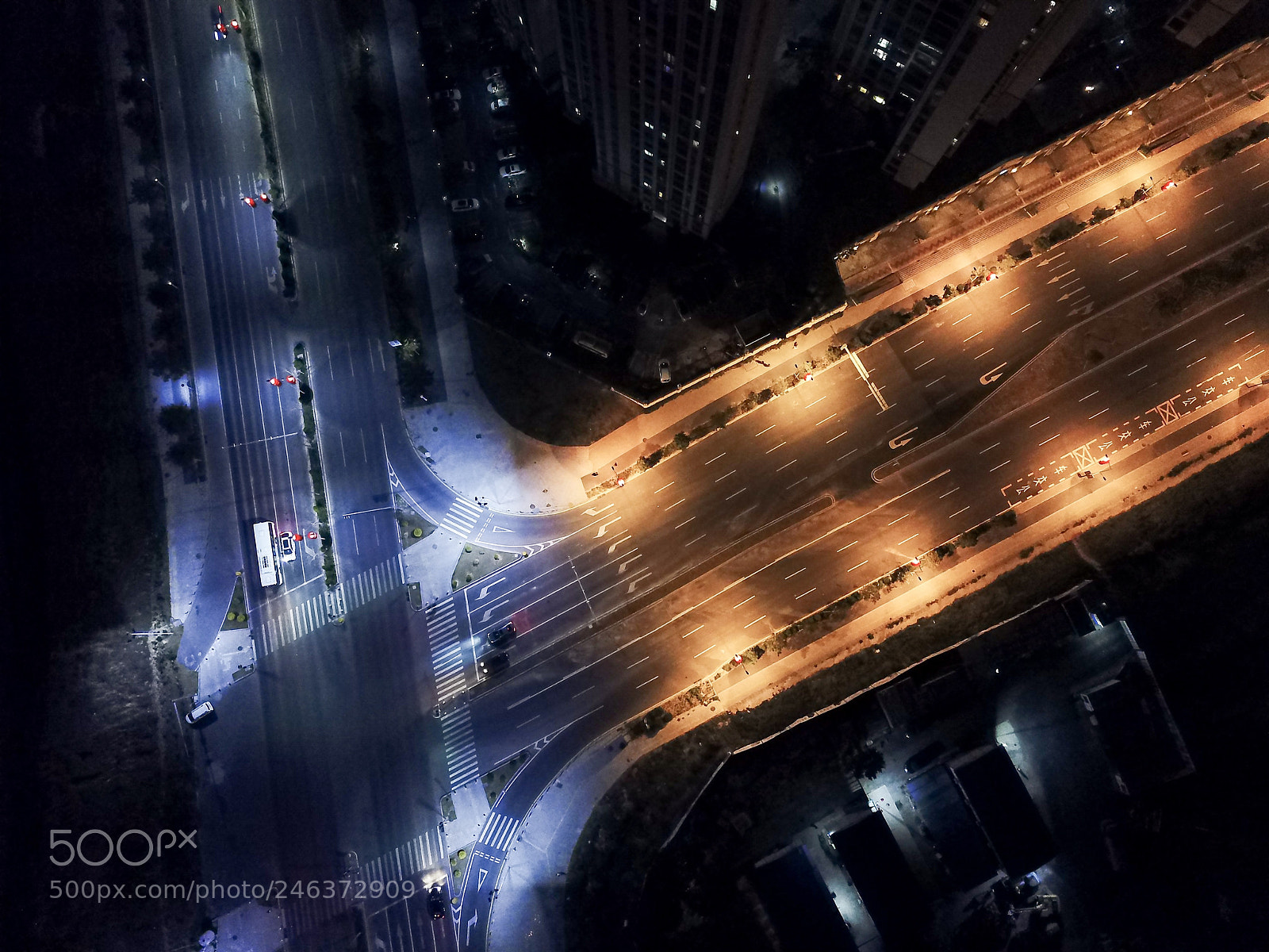 DJI FC220 sample photo. Blue and yellow photography
