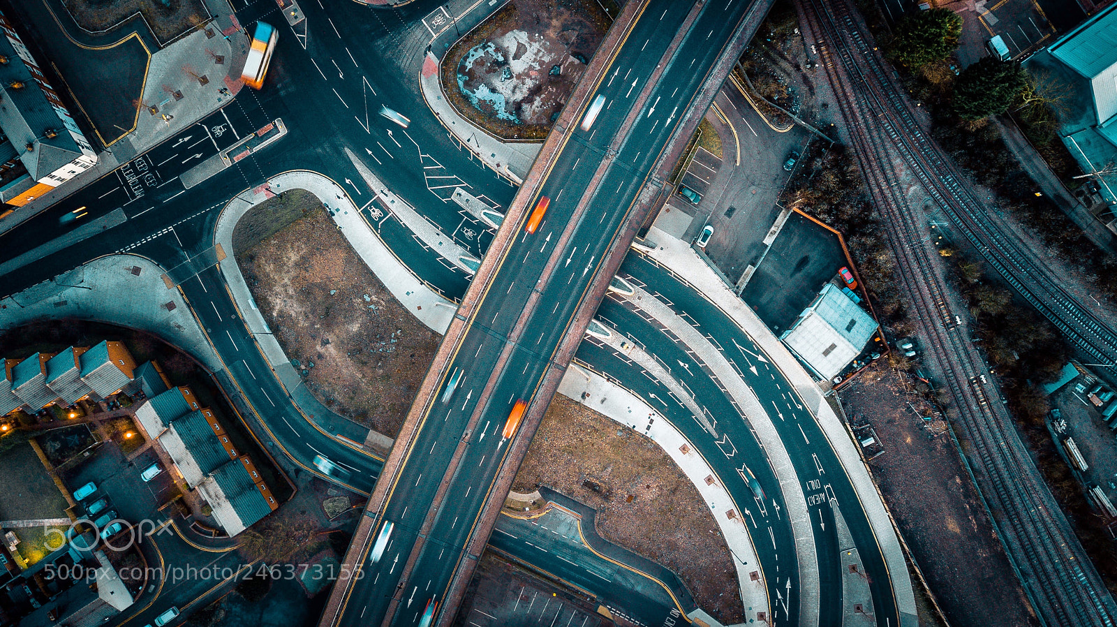 DJI FC220 sample photo. Criss cross photography