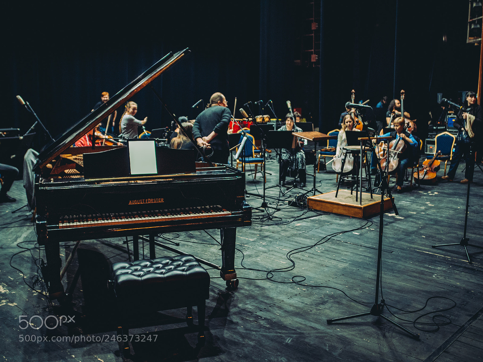 Panasonic Lumix DC-GH5 sample photo. Rehearsing with the orchestra photography