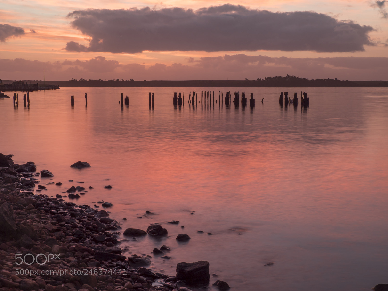 Olympus OM-D E-M1 Mark II sample photo. Strahan harbour sunset photography