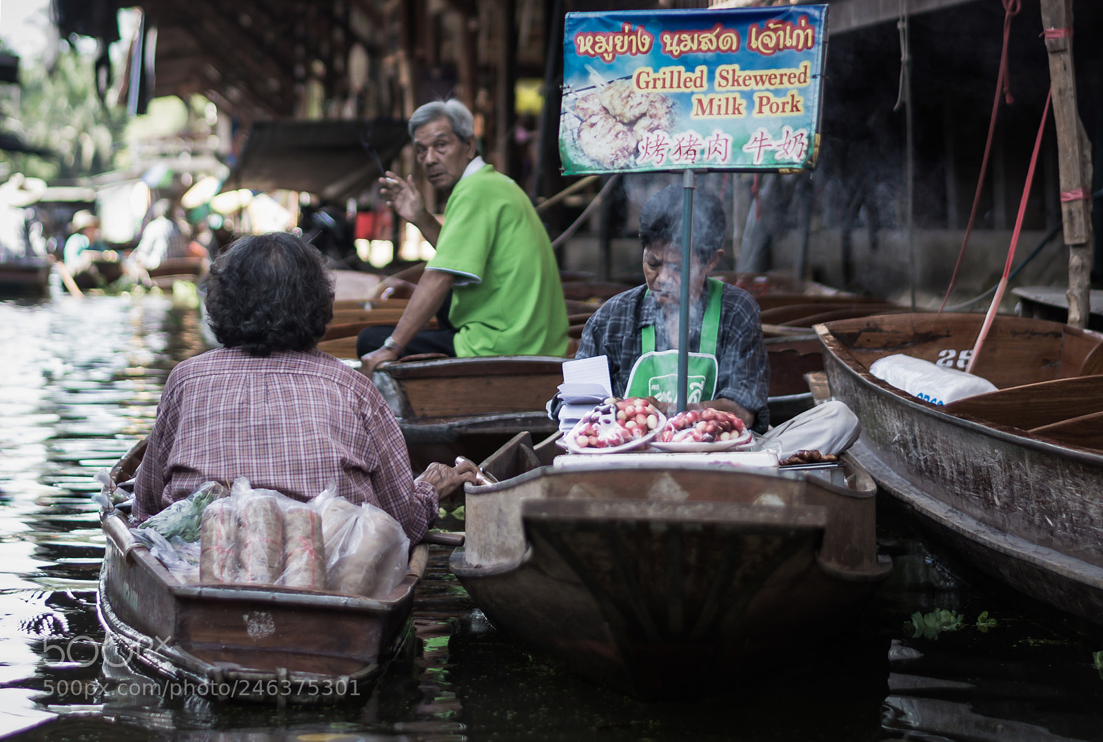 Nikon D5200 sample photo. Damnoen saduak floating market photography