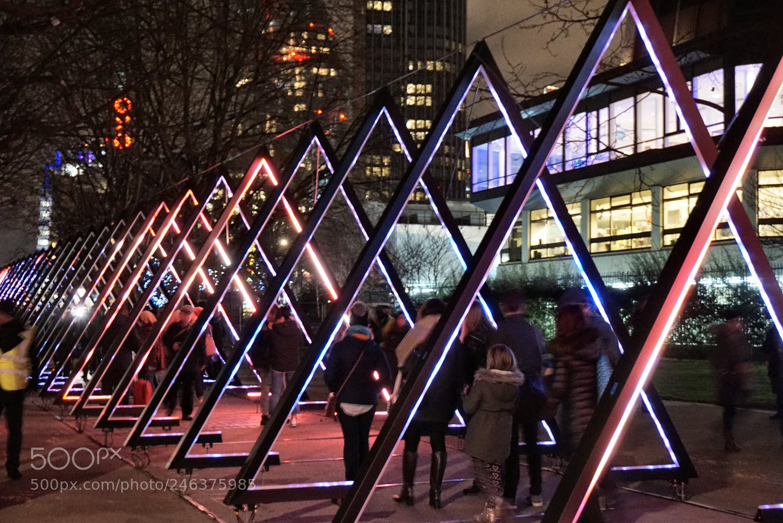 Sony a6000 sample photo. Triangles of lights photography