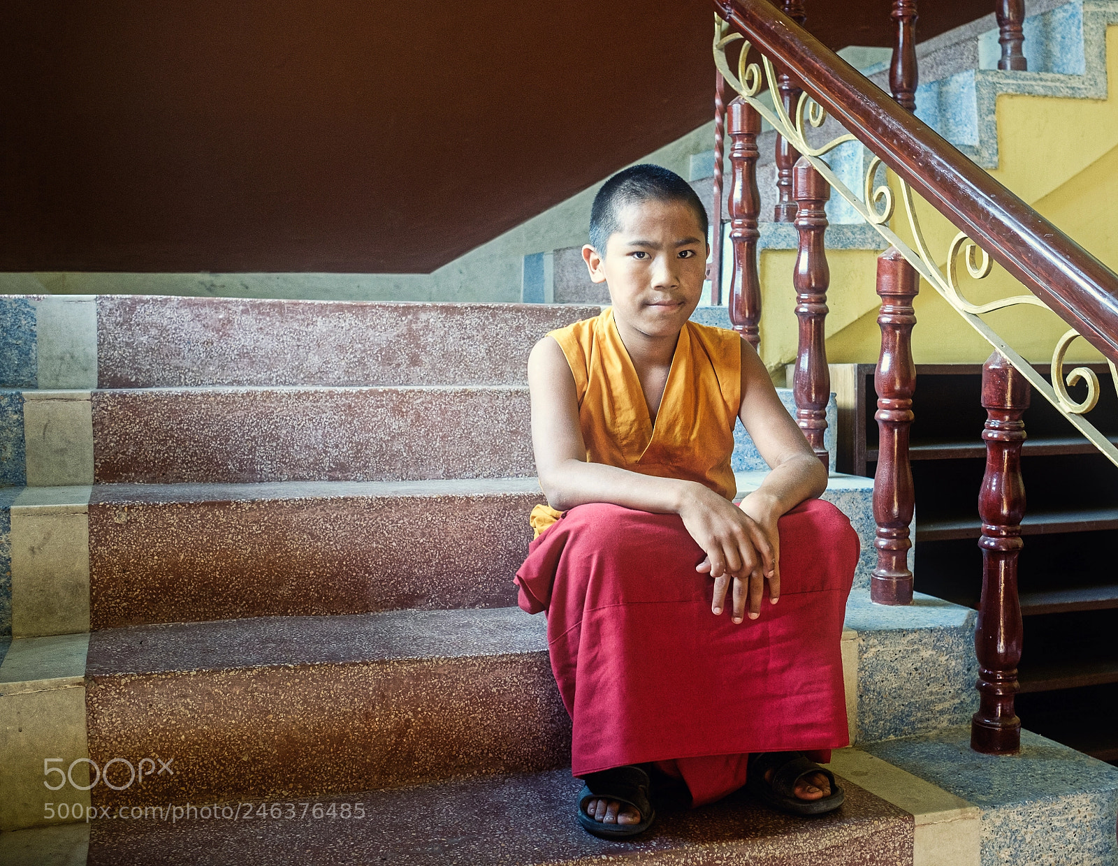 Fujifilm X-T1 sample photo. Young tibetan monk photography