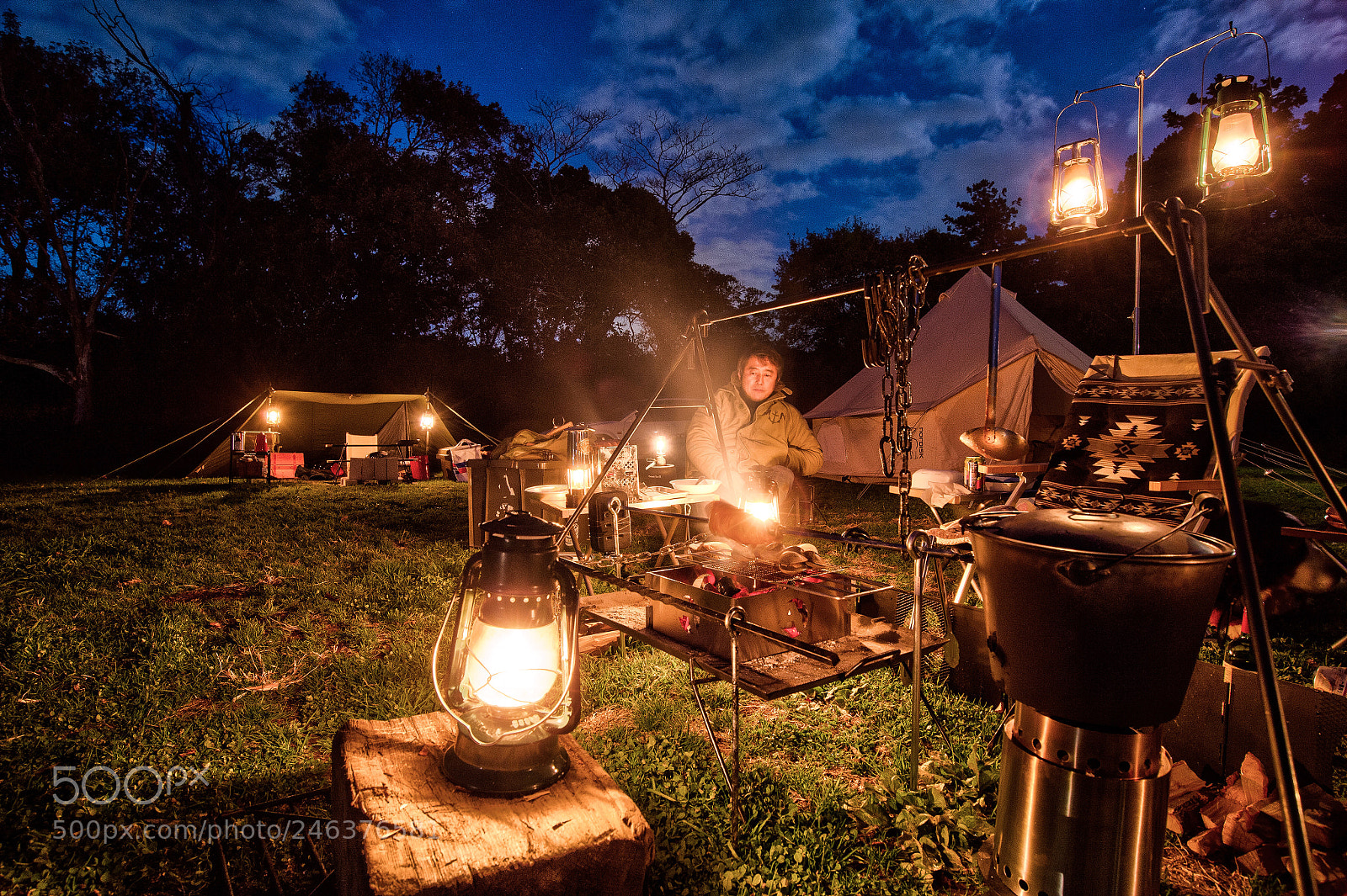 Nikon D4 sample photo. Camping night photography