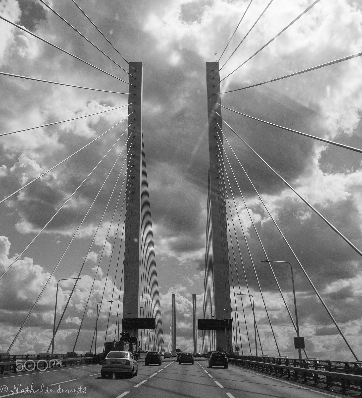 Nikon 1 J3 sample photo. Queen elizabeth ii bridge photography