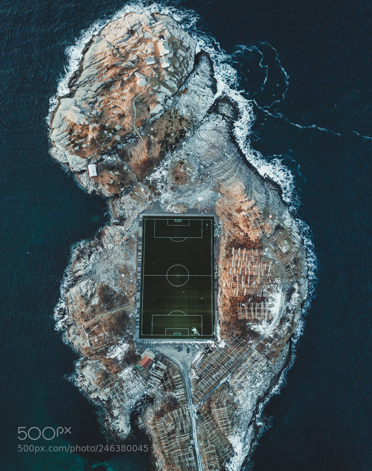 DJI FC220 sample photo. The most epic football photography
