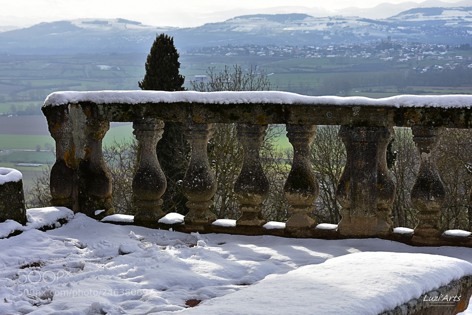Nikon D7200 sample photo. Balustre neige photography