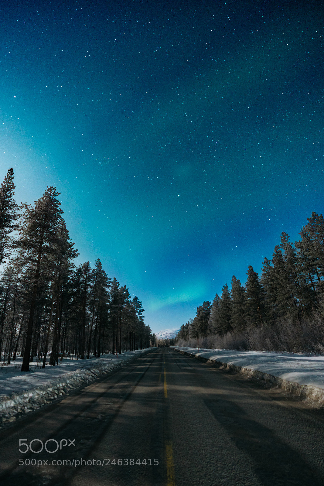 Sony a7R III sample photo. Road to aurora photography
