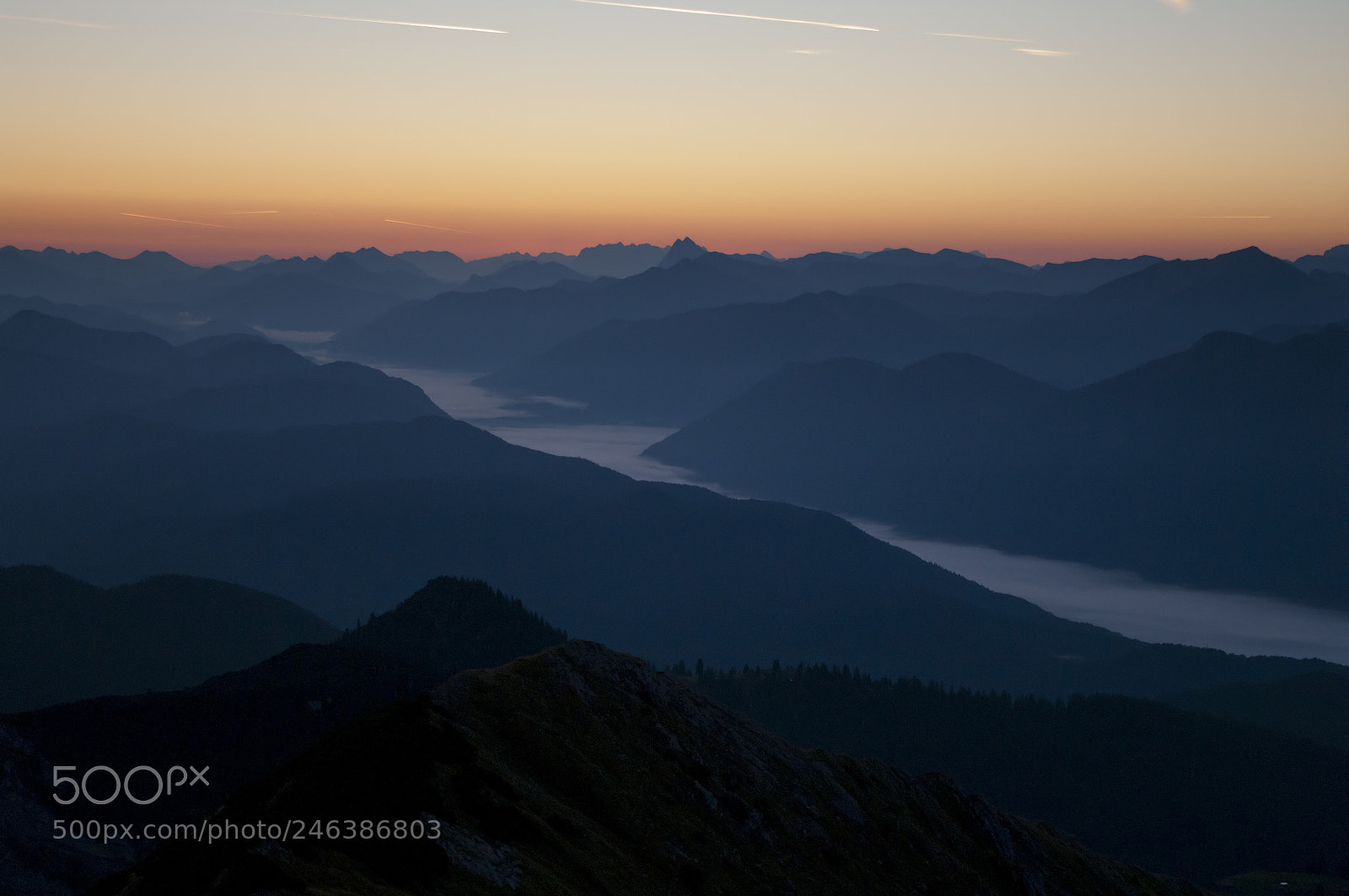 Pentax K-7 sample photo. Sunrise in bavaria photography