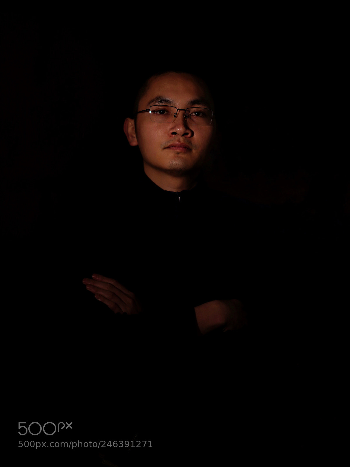 Sony a7R II sample photo. Trying low key portrait photography