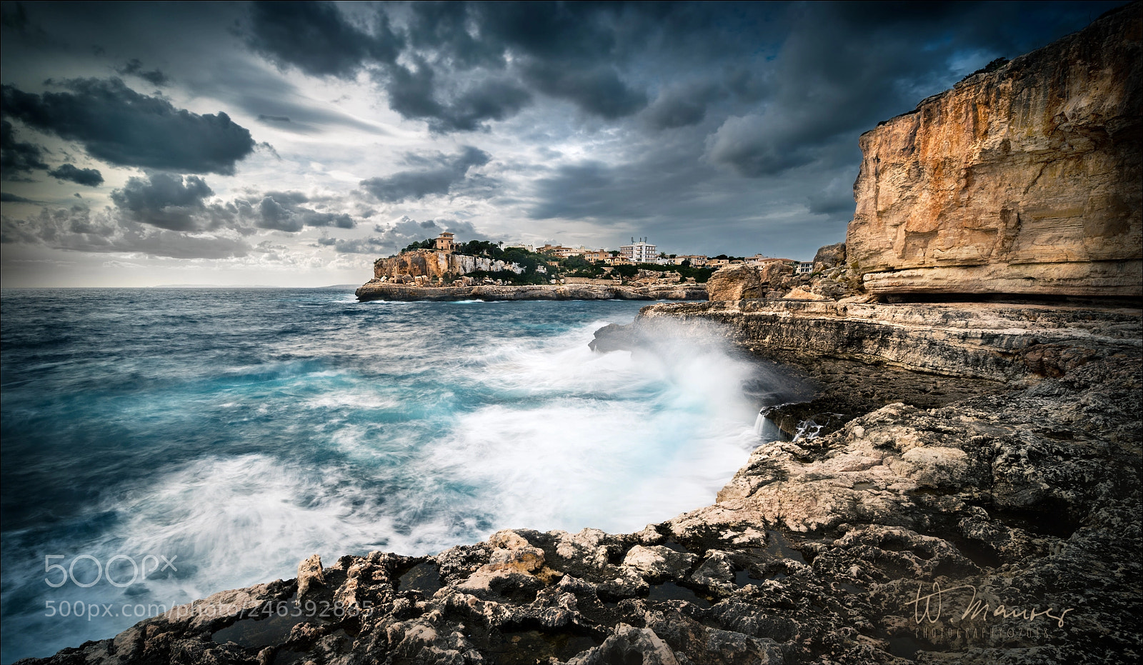 Nikon D800 sample photo. Rough sea in cala photography