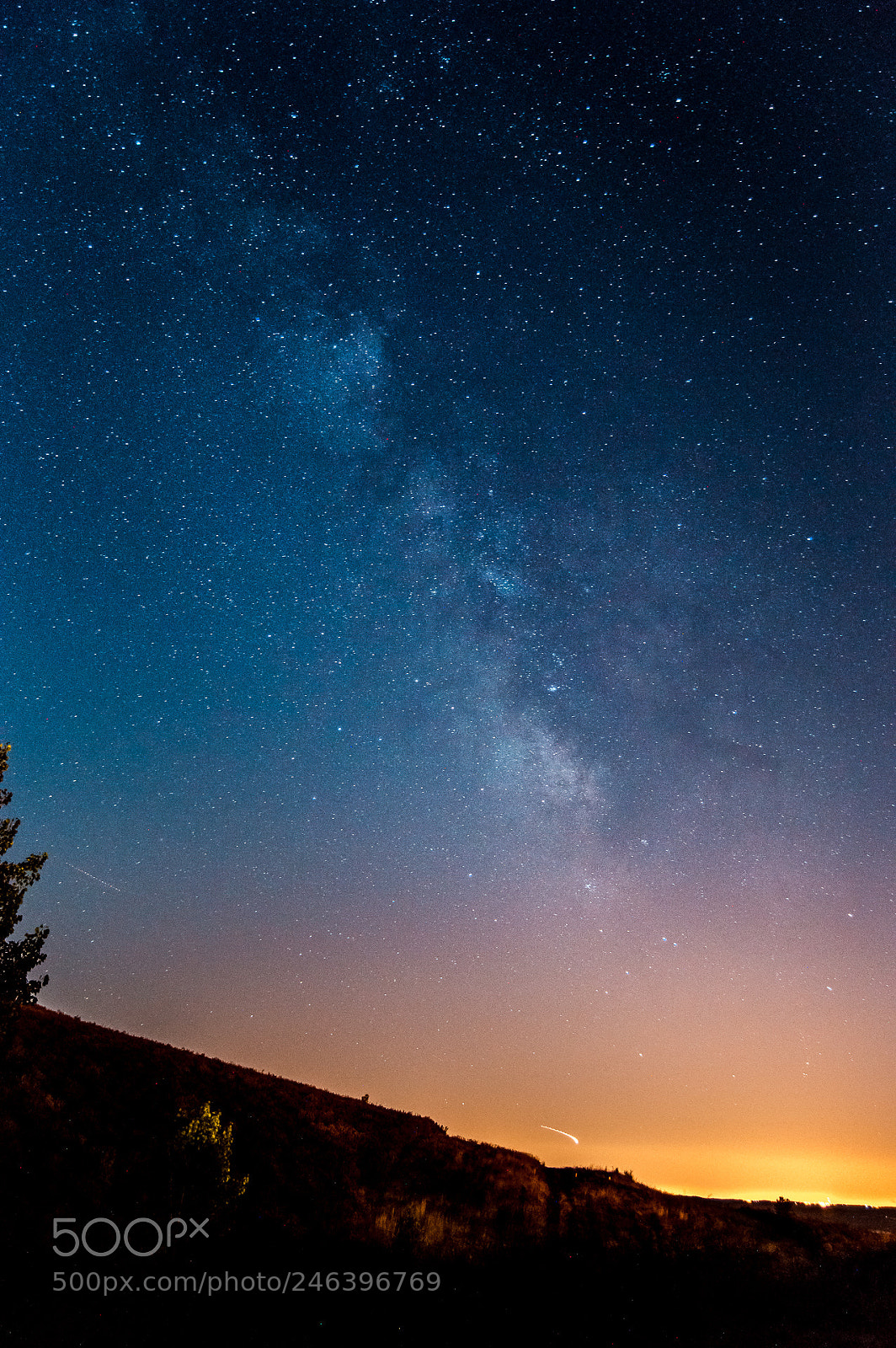 Nikon D3200 sample photo. Milky way over madrid photography