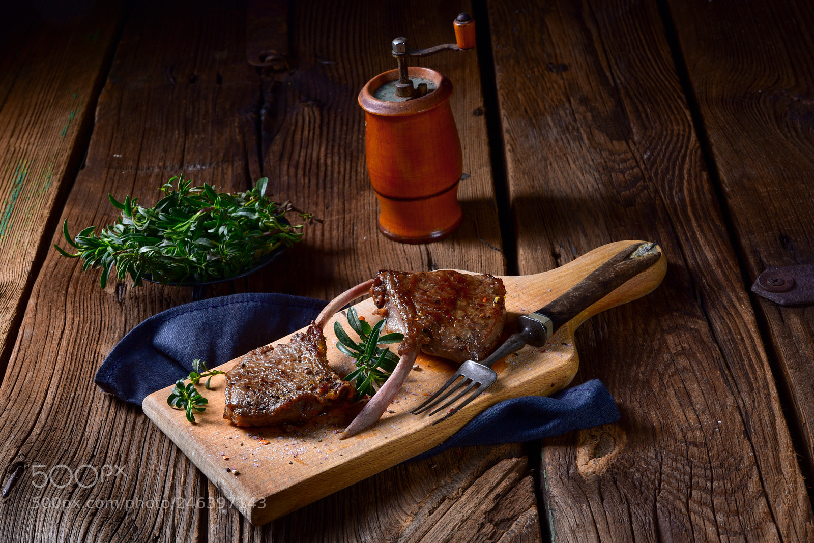 Nikon D810 sample photo. Grilled lamb chops an photography