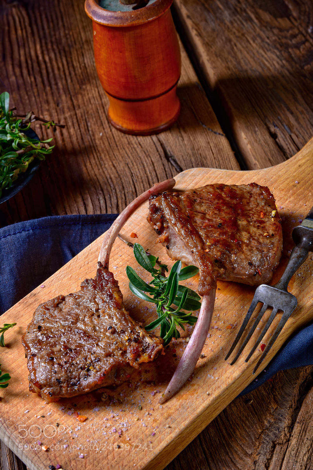 Nikon D810 sample photo. Grilled lamb chops an photography