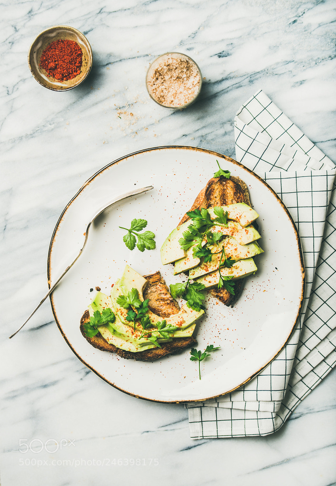 Nikon D610 sample photo. Flat-lay of avocado toast photography