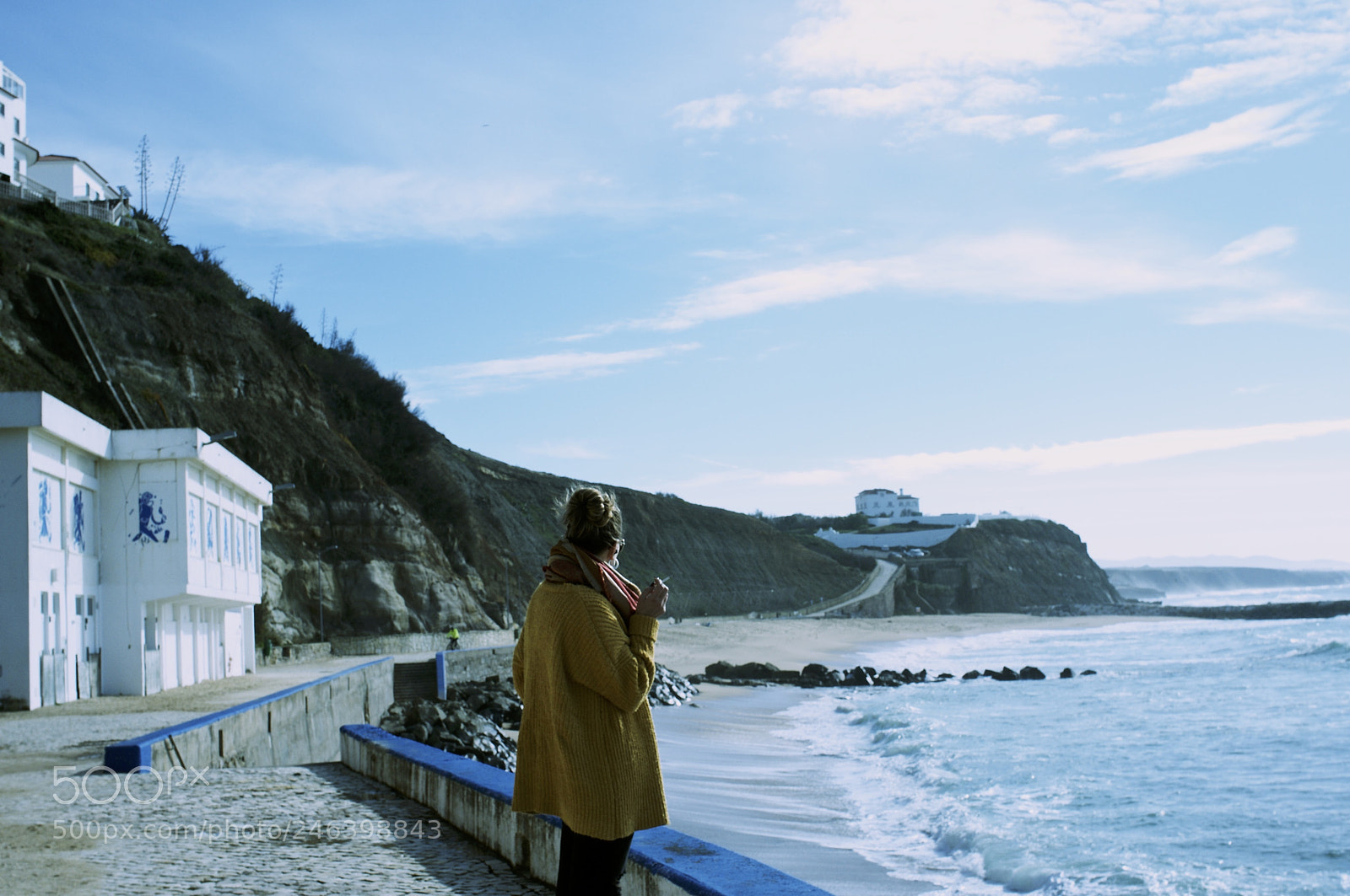 Fujifilm FinePix X100 sample photo. Cigarette and the sea photography