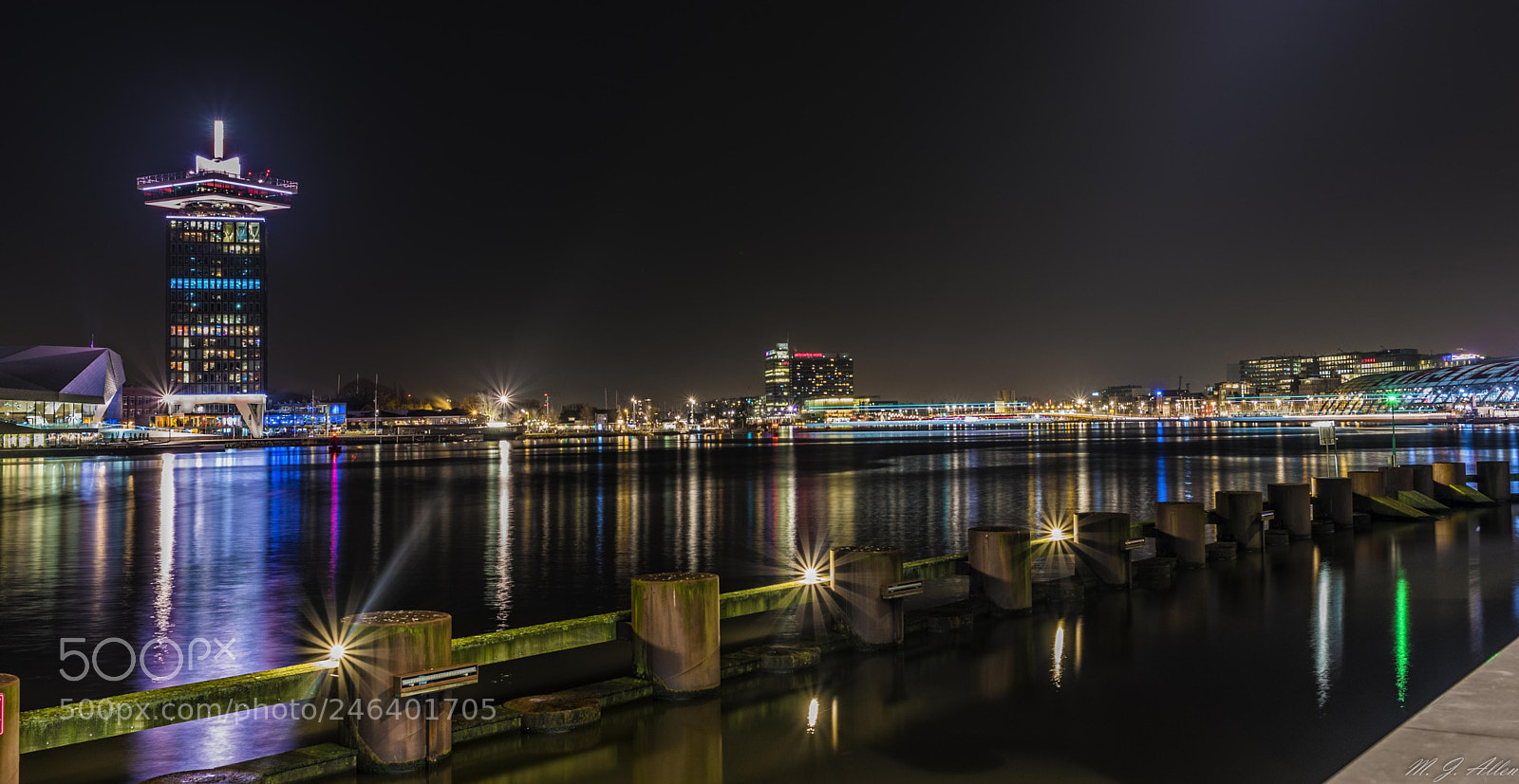 Nikon D750 sample photo. Night cityscape of amsterdam photography
