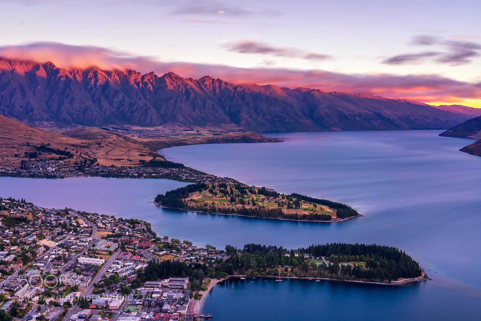 Sony a7 II sample photo. Queenstown sunset photography