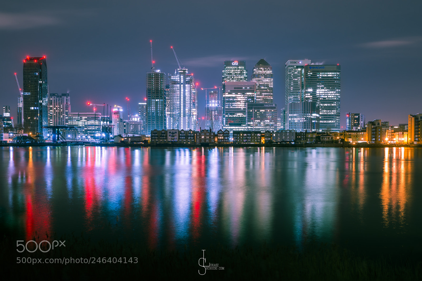Nikon D800 sample photo. Canary wharf by night photography