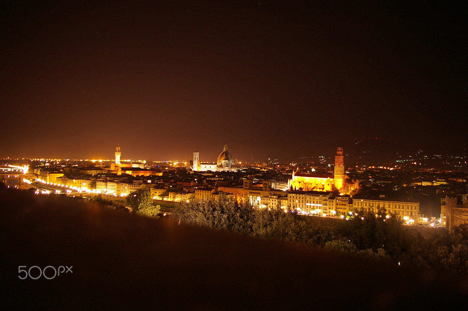 Pentax *ist DS2 sample photo. Florence nightscape photography