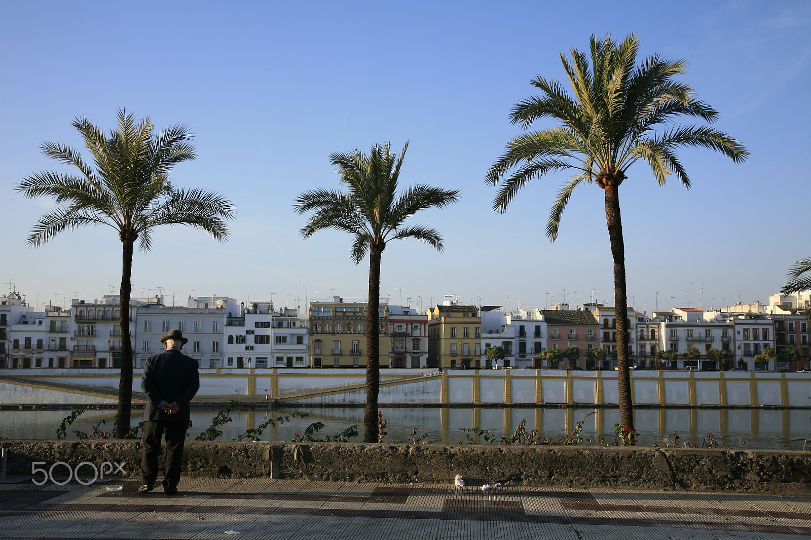 Canon EOS 5D + Canon EF 24-105mm F4L IS USM sample photo. Old man in sevilla photography