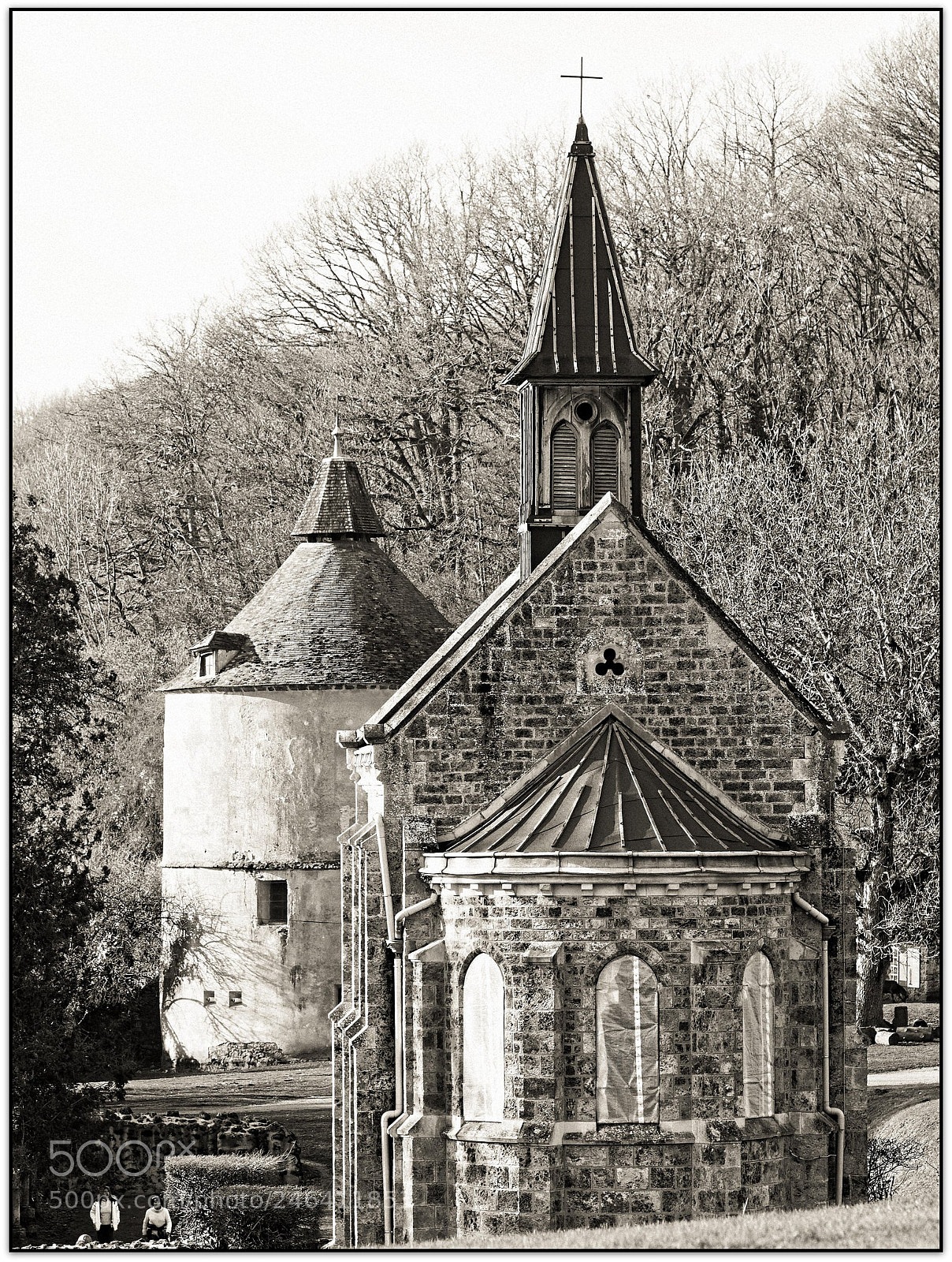 Olympus OM-D E-M1 sample photo. Abbaye de port-royal photography