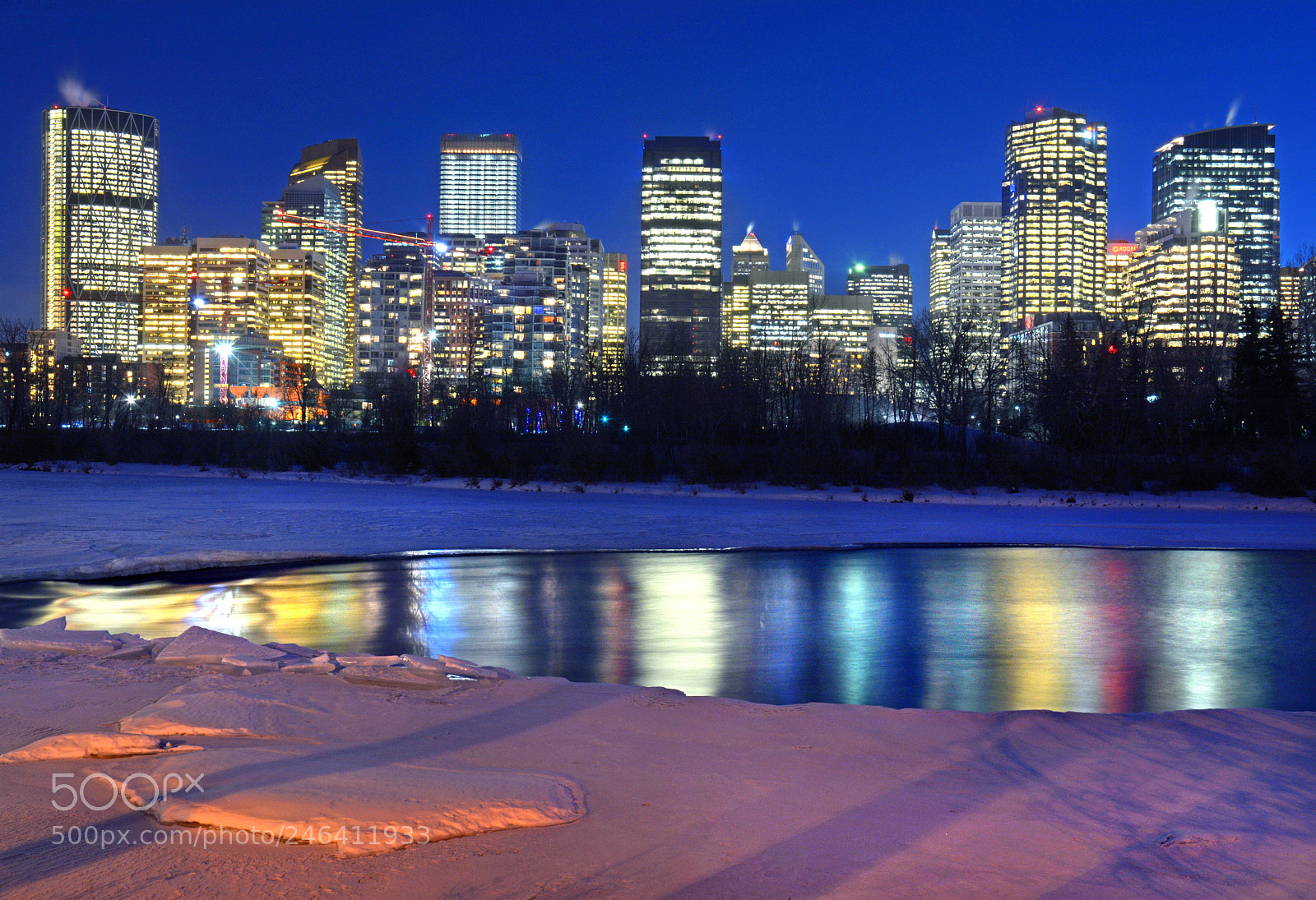 Nikon D7100 sample photo. The winter skyline photography