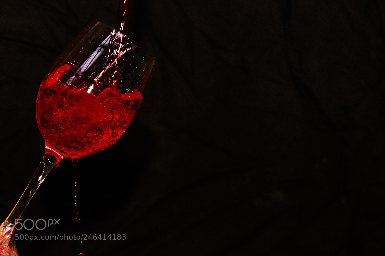 Canon EOS 60D sample photo. Glass of red wine photography