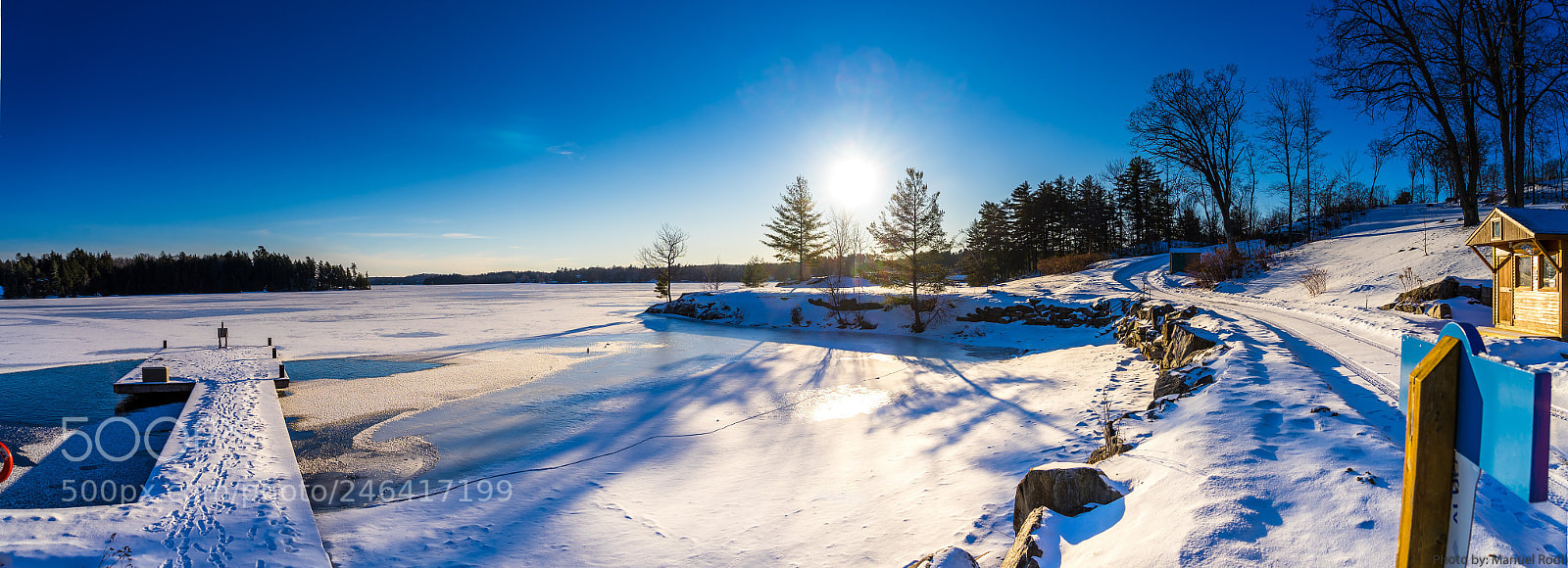 Sony a7 II sample photo. Frozen lake rosseau photography
